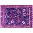 thumbnail image 1 of Ahgly Company Indoor Rectangle Oriental Purple Industrial Area Rugs, 2' x 5', 1 of 4