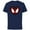 Navy, variant on Marvel Ultimate Spider-Man Miles Morales Heart Mask Logo - Short Sleeve Cotton T-Shirt for Adults - Customized-Black