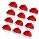 thumbnail image 3 of 12 piezas de gorro de Papá Noel para fiestas navideñas para adultos, unisex, cómodos, para Navidad, Año Nuevo, suministros festivos para fiestas, color rojo, 3 of 12