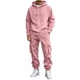 thumbnail image 6 of Nugftut Mens Outfits 2 Piece Hoodie and Cargo Pants Set Sweatsuit with Pockets Casual Outfits, 6 of 9