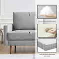 thumbnail image 4 of ERGODE "Sturdy Wooden Frame Velvet Sofa: Ultimate Comfort and Modern Style", 4 of 4