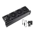 thumbnail image 1 of Almencla Refroidisseur d'Aquarium Machine de Refroidissement Hydroponique Réservoir Ventilateur Angle Réglable pour 4 Têtes, 1 of 8