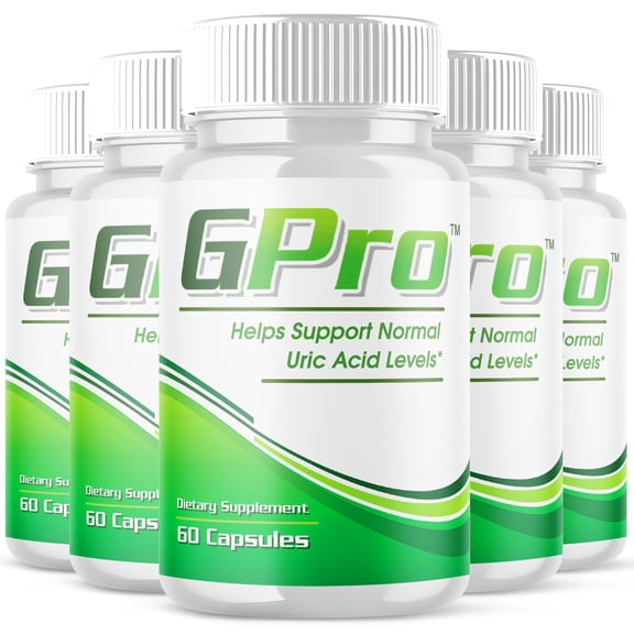 GPro Pills Advanced Formula Vitamin Supplement Uric Acid Level Support 300 Capsules