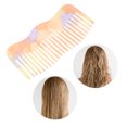 thumbnail image 5 of Unique Bargains 1 Pc Irregular Simplicity Hair Comb Light Yellow Acetate Sheet, 5 of 5