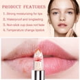 thumbnail image 3 of Juego de barras de labios de gelatina de flores, hidratante con cambio de temperatura, bálsamo labial de larga duración, juego de brillo de labios mágico con cambio de Color, 3 of 5