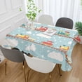 thumbnail image 2 of Yayeee Tablecloths 54" x 54" Rectangle Wrinkle Resistant Party Table Cover, Red Trains Pattern, 2 of 8