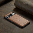 thumbnail image 4 of Magnetic Phone Case for Google Pixel 8, Classic Business Shockproof Protective Compatible with MagSafe Charging PU Leather Back Case for Men Women for Google Pixel 8 - Brown, 4 of 7