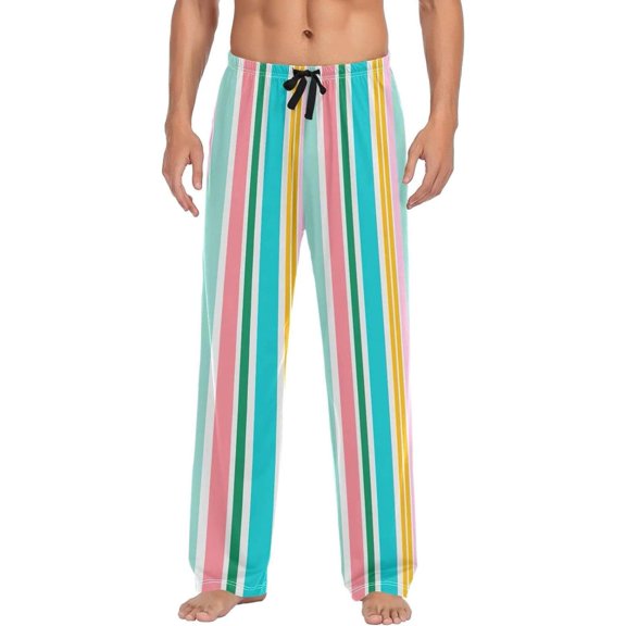 GZHJMY Mexican Serape Pajama Pants for Men, Lounge Pants Lightweight Men Pajama Bottoms with Drawstring Pockets, Christmas New Year Birthday Gifts, Medium