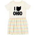 thumbnail image 3 of Inktastic I Love Ohio with State Silhouette Girls Toddler Dress, 3 of 5