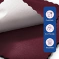 thumbnail image 6 of Fit Meal Prep 1000 Pack Disposable Paper Placemats, 14 x 10 Inch Burgundy with Decorative Wavy Scalloped Edge for Restaurant Catering Dining Table, Baby Kids Birthday Parties, 6 of 7