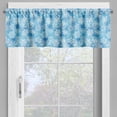 thumbnail image 2 of Ambesonne Snowflake Valance Pack of 2, Pattern of Winter, 54"X12", Pale Blue White, 2 of 5