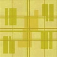 thumbnail image 1 of Ahgly Company Tapis de Zone Carré Jaune Transitionnel Lavable en Machine, 4 Pieds Carré, 1 of 7