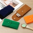 thumbnail image 4 of Funda de Reloj de Terciopelo Uxcell, Estuche de Viaje para Reloj Portátil, Bolsa de Almacenamiento Suave para Reloj con Almohadilla Interior de Botón a Presión para Regalo de Hombres y Mujeres, Marrón, 4 of 6