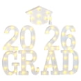 thumbnail image 1 of kjfeif Graduation Decorations 2026 8 LED Long Marquee Light Up Letters 'Grad 2026' Graduation Decor for Kindergarten Preschool High School College Graduation, 1 of 4