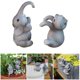 thumbnail image 1 of Bonita estatua de elefante, figura decorativa de resina, maceta colgante con forma de elefante, decoración simulada, animales decorativos, escultura de jardín para bonsái, 1 of 8
