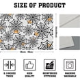 thumbnail image 4 of Halloween Spooky Spider Web Placemats Set of 4 Halloween Scary White Orange Spider Web Washable Non-Slip Heat Resistant 12×18 Inch Thick Linen Place Mats Decorative Fabric Table Mat for Dining Table, 4 of 6