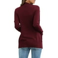 thumbnail image 2 of Women Cardigan Casual Knit Cardigan Lightweight Sweater with Pocket, 2 of 5