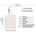 thumbnail image 2 of Bride of Chucky bolso de hombro de lona para damas, bolso de mano informal, bolso de compras reutilizable de gran capacidad, 2 of 2