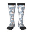 thumbnail image 1 of Balery Happy Snowmen Snowfall Calcetines novedosos Calcetines deportivos Calcetines hasta la rodilla Calcetines de algodón Calcetines originales y geniales, 1 of 6