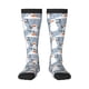 thumbnail image 1 of Fotbe Happy Snowmen Snowfall Calcetas Divertidas Estampadas para Hombre y Mujer, Calcetas de Algodón hasta la Rodilla para Caminar, Correr, Enfermería y Embarazo, 1 of 6