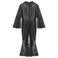 thumbnail image 5 of Sxiwei Mens Movie Star Jumpsuit Sequins Singer Dancer Leotard Bodysuit Halloween Fancy Dress up Black XL, 5 of 7