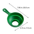 thumbnail image 2 of WEUVEB 2Ud Embudo Plegable Telescópico De Verde Para Cocina Transferencia De Líquidos, 2 of 5