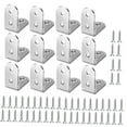 thumbnail image 4 of FUTUREORYY 12PCS Brackets Metal Spacer Brackets Stainless Steel Silver for DIY Enthusiasts, 4 of 8