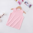 thumbnail image 2 of Baby Kids Striped Undershirts Sleeveless Soft Tank Top Toddler Unisex Cotton Lightweight Summer Casual Clothes Funny, 2 of 3