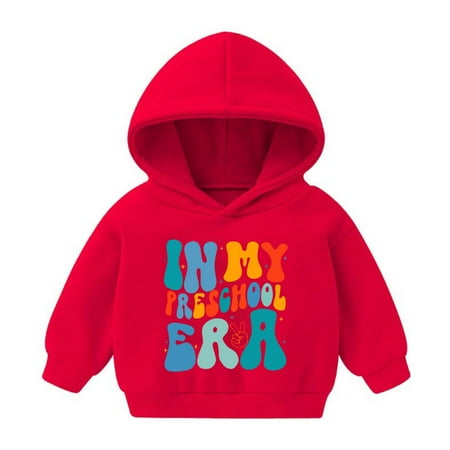 

Ganfancp Casual Cotton Spandex Hoodie Tops for Kids - Stylish Print Design for Boys & Girls Soft & Breathable Sizes 3-8 Years Clearance