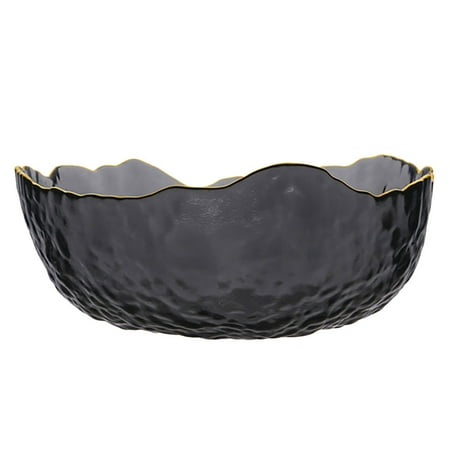 

1PC Irregular Glass Bowl Snacks Salad Bowl Fruit Container Food Serving Bowl Dessert Storage Holder