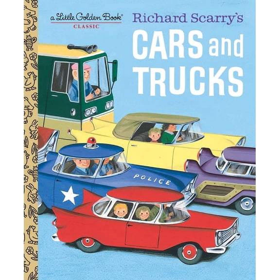 Little Golden Book Richard Scarry's Cars and Trucks, (Hardcover)