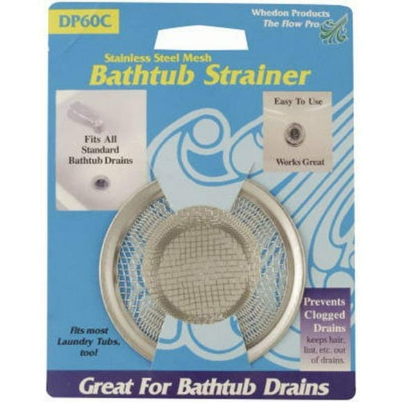 Colador de malla para bañera Whedon Products Inc. DP60C, plateado