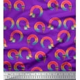 thumbnail image 1 of Soimoi Purple Velvet Fabric Paint Brush Abstract Decor Fabric Printed Yard 58 Inch Wide, 1 of 3
