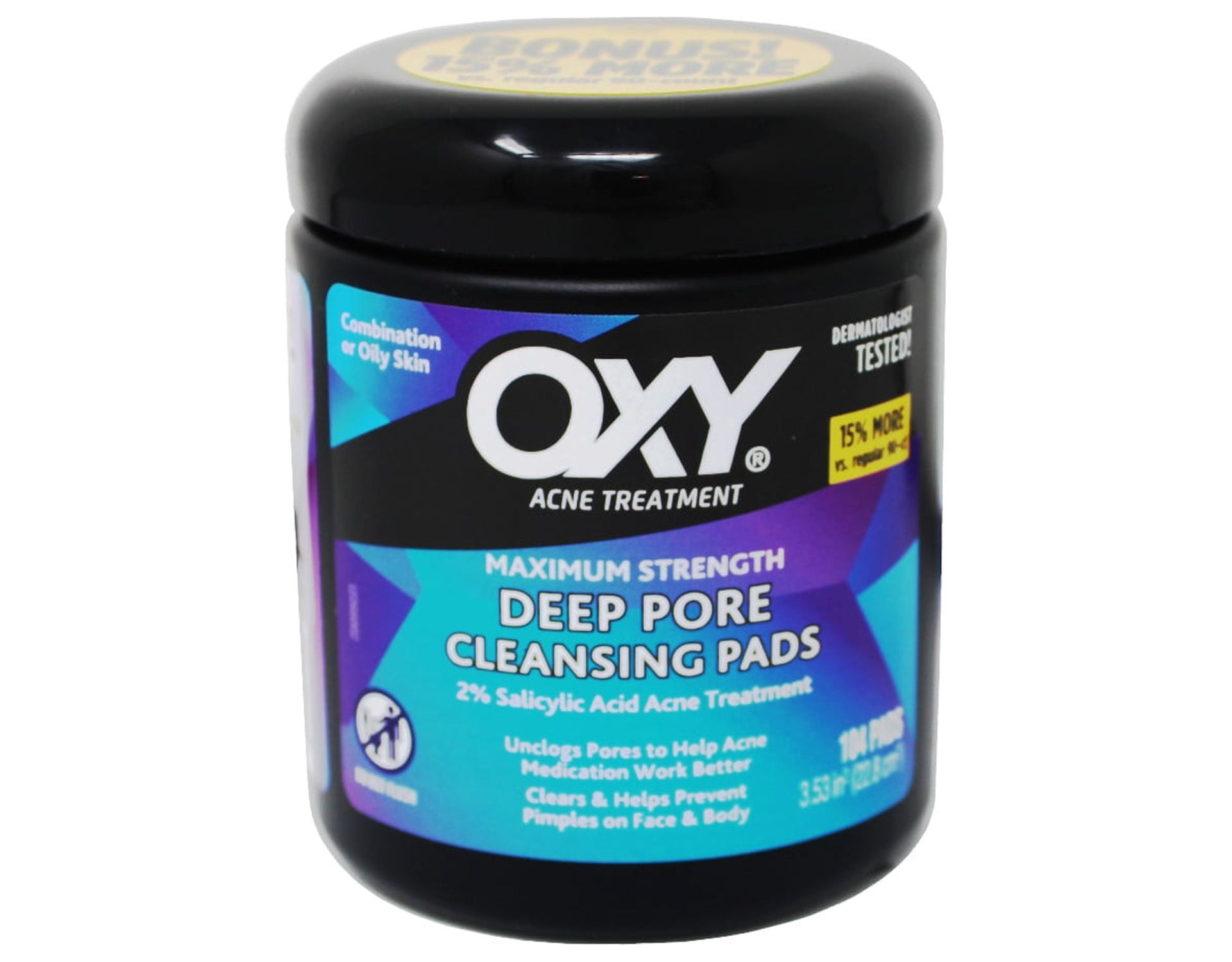 4 Pack OXY Deep Pore Cleansing Pads, 104 Count