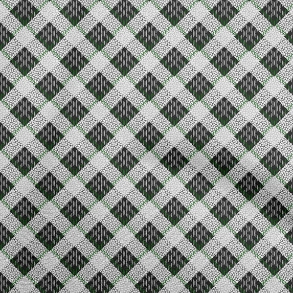 oneOoneRayonGreenFabricCheckWithTextureSewingCraftProjectsFabricPrintsByYard56InchWide