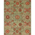 thumbnail image 1 of Ahgly Company Machine Washable Indoor Rectangle Abstract Brass Green Area Rugs, 2' x 5', 1 of 7