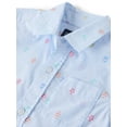 thumbnail image 2 of The Children's Place Boys Short Sleeve Woven Button Up Shirt, Sizes XS-XXL, 2 of 3