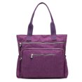 thumbnail image 2 of Lubelski Casual Women Solid Color Multi Pocket Zip Handbag Nylon Shoulder Storage Bag, 2 of 7
