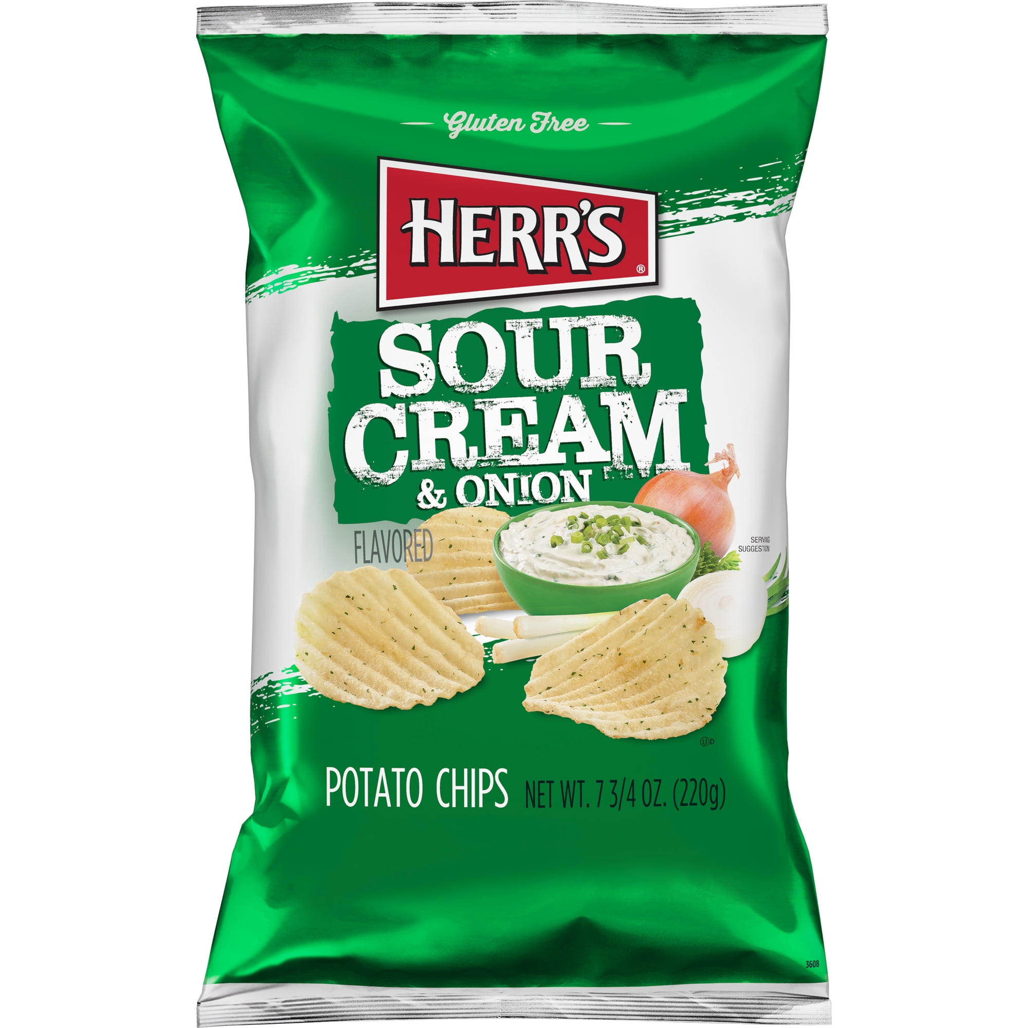 Herr's Sour Cream & Onion Chips 7.75oz