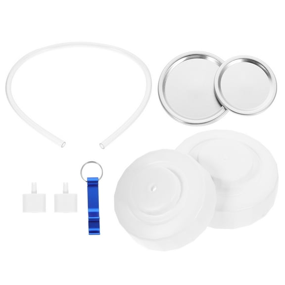 GAXIRE 1 Set Jar Sealer Accessories For Canning Containers White Round Stainless Steel Plastic