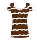 thumbnail image 4 of Camisas de Manga Corta para las Mujeres, Cuello en V Plegable de Impresión Del Hombro Top Casual Hecho de Poliéster Cómodo para el Verano, Tops de Bikini para las Mujeres, 4 of 8