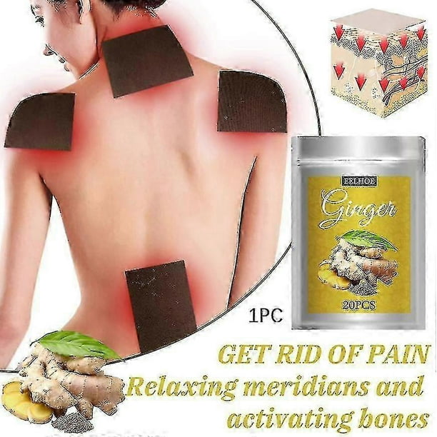 1pc Ginger Nursing Patches Shoulder, Neck, Waist, Legs, Knee Joints, Hot Compress, Sore Pain, Fever Nur
