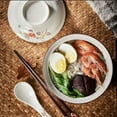 thumbnail image 6 of Qeeadeea Ceramic Soup Bowls With Lid Set Of 2, Rice Bowls Set Of 2, Small Ramen Bowls Microwave Safe-willow-750ml, 6 of 7