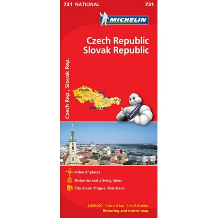 Czech Republic Slovak Republic NATIONAL Map (Michelin National Maps) (Map)