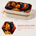 thumbnail image 5 of Thanksgiving Turkey Leaves Velvet Portable Storage Box with Removable Compartment: Gift-Ready Organizer for Bracelets, Necklace, and Jewelry, 5 of 7