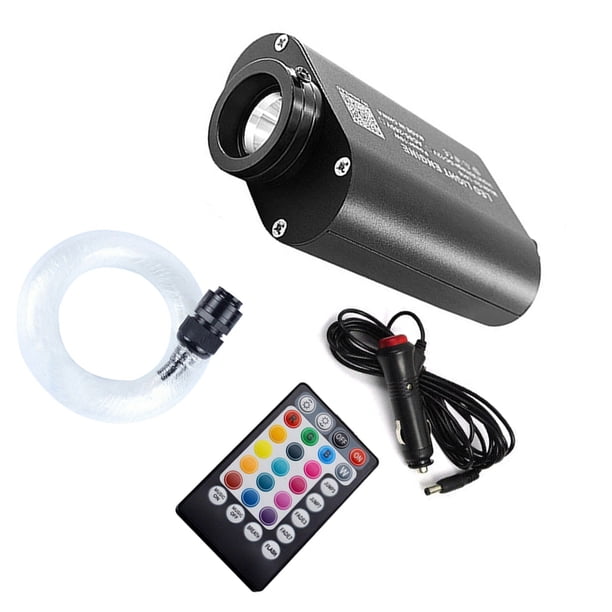 Kit de luz de estrella Sidaley 500 Uds 0,75mm 2M 12V LED Óptica Fácil de Instalar Automoción Decorativa