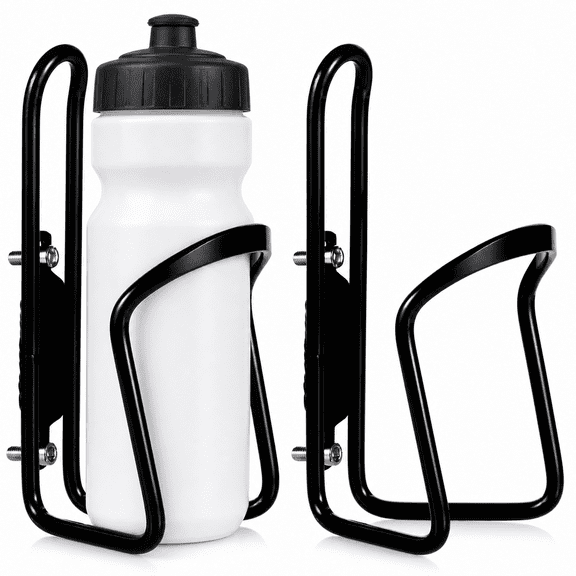 Aluminum Bike Bottle Cage, Lightweight Water Bottle Holder with Screws , 2 Pack