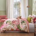 thumbnail image 3 of Bebejan Spring Forever 5 Piece Comforter Set, Queen, Pink, 100% Cotton Sateen, Reversible, All Season, Cozy Comfort, 3 of 11
