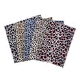 thumbnail image 2 of 5pcs Leopard Cotton Fabrics Patchwork - Fabric Bundle Patchwork with 5 Different Colors for DIY Scrapbooking Arts Sewing Crafts, 2 of 7