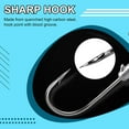 thumbnail image 6 of Round Head Jig Hooks, 20pcs Ball Head Fishing Hooks Unpainted Jig Heads for Bass Trout Crappie Fishing Jigs Saltwater Freshwater, 6 of 7
